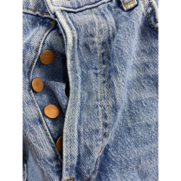 Urban Outfitters BDG Jeans Womens 28 Denim Blue Slim Straight Distress High Rise - Picture 6 of 16